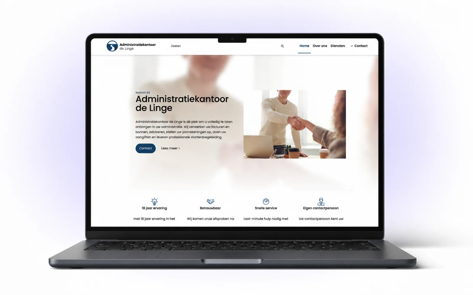 Administratiekantoor de Linge app en dashboard