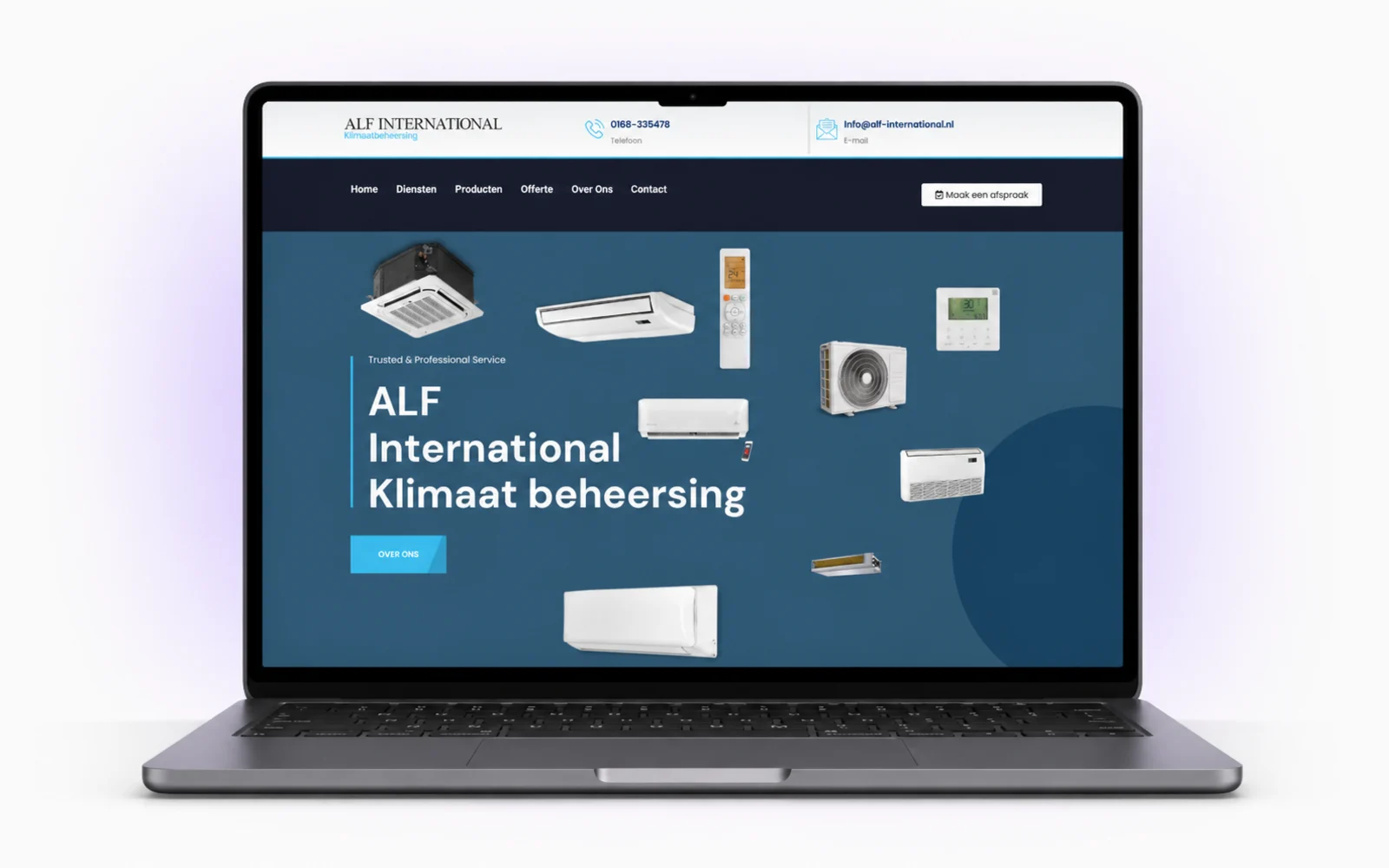 ALF International app en dashboard